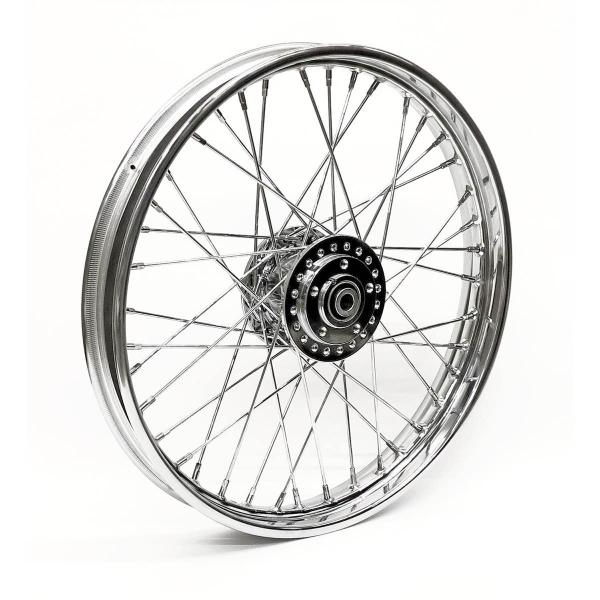 2.15 x 21 Vorderrad 40 Speichen verchromt – 78-83 FX, XL Sportster mit zwei Bremsscheiben