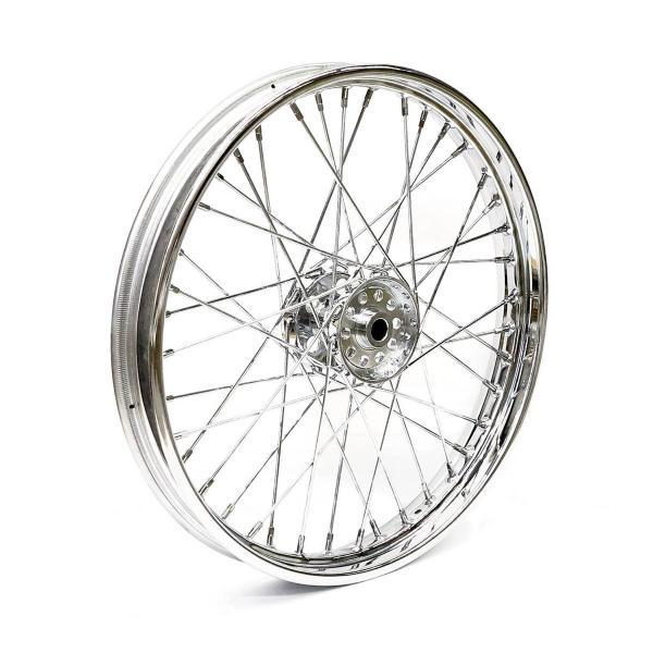 2.15 x 21 front wheel 40 spokes chrome – 67-72 FL (NU)