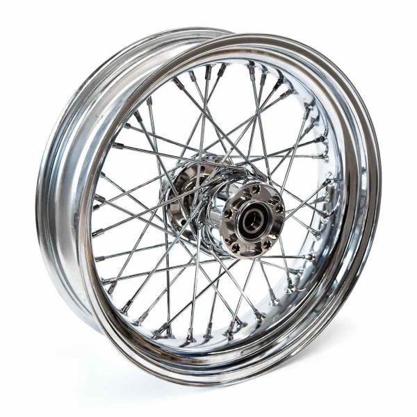 4.50 x 17 Hinterrad 40 Speichen verchromt – 08-17 Dyna (ohne ABS) (NU)