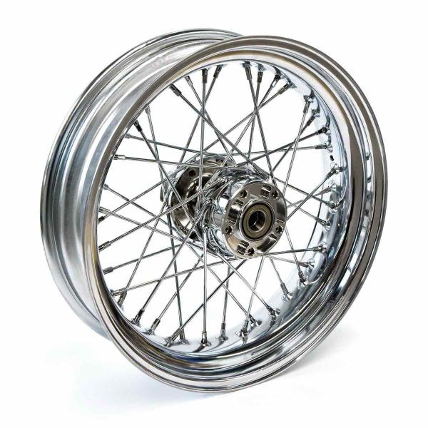 4.50 x 17 rear wheel 40 spokes chrome – 12-17 Dyna FXDWG. ABS models (NU)