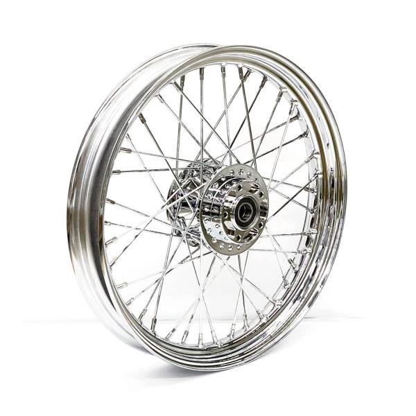 2.50 x 19 front wheel 40 spokes chrome – 12-17 Dyna (NU)