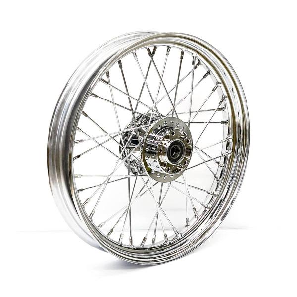 2.50 x 19 front wheel 40 spokes chrome – 08-17 Dyna (no ABS) (NU)