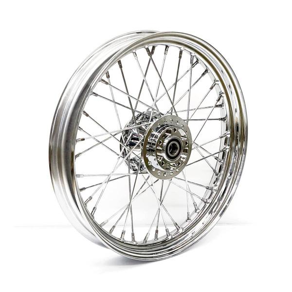 2.50 x 19 front wheel 40 spokes chrome – 04-05 FXD/B/C/L (NU)