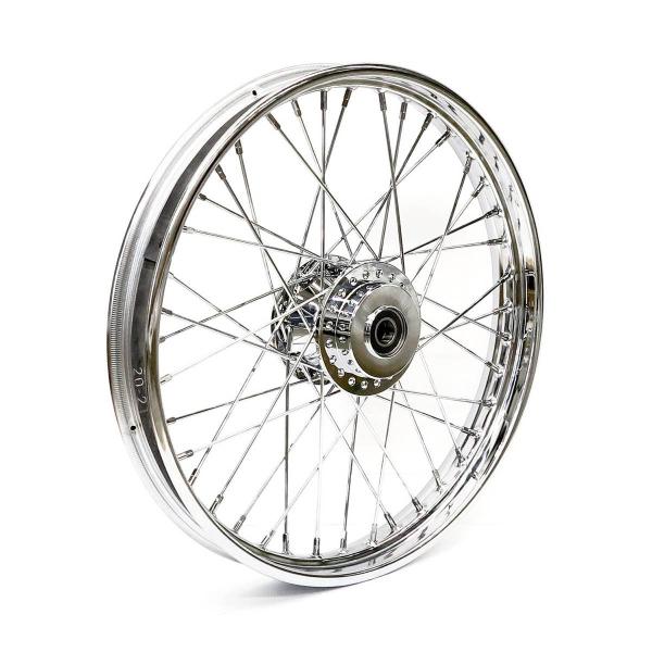 2.15 x 21 front wheel 40 spokes chrome – 12-17 Dyna FXDWG. ABS models (NU)