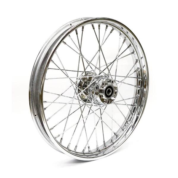 2.15 x 21 front wheel 40 spokes chrome – 00-07 FXST/S/B/D; FLSTC/S; FXDWG (NU)