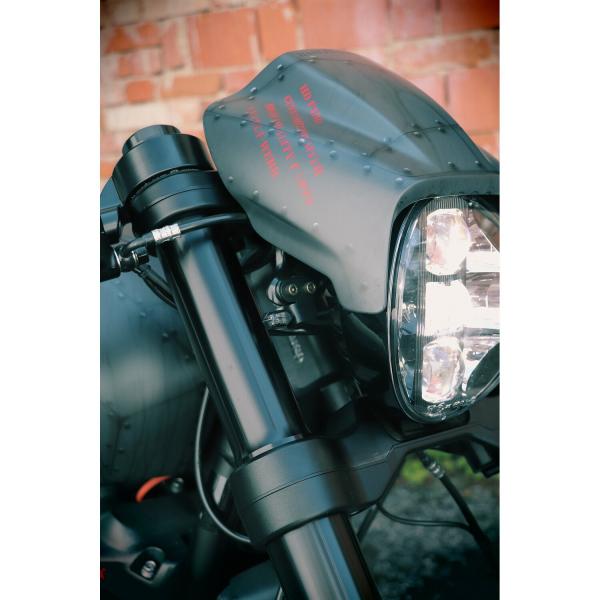 Cult-Werk vorne Blinker brackets. schwarz – 19-20 Softail FXDRS 114 (NU)