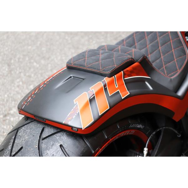 Cult-Werk Softail wide fender Set ''Racing''. 2-up Sitzbank – 19-20 Softail FXDRS 114 (NU)