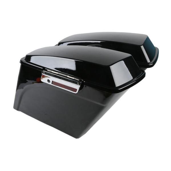 5" verlängertes Satteltaschenset. Bagger Koffer Schwarz für Harley Davidson 94-13 FLT/Touring Street Glide, Road Glide, Road King