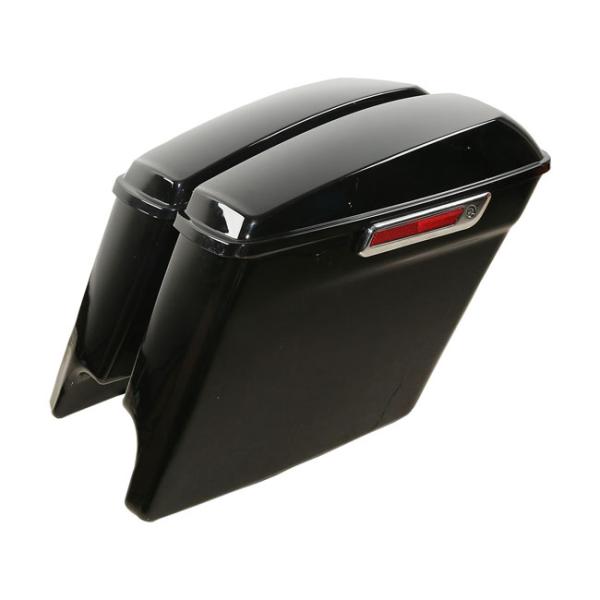 5" verlängertes Satteltaschenset. Bagger Koffer Schwarz für Harley Davidson 14-23 FLT/Touring Street Glide, Road Glide, Road King