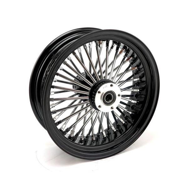 MCS radial 48 fat spoke rear wheel 5.50 x 16 black – 06-07 Dyna; 02-07 FLT/Touring (NU)