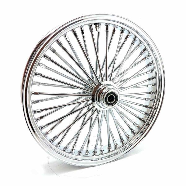 MCS radial 48 fat spoke front wheel 3.50 x 21 SF chrome – 04-05 FXDWG