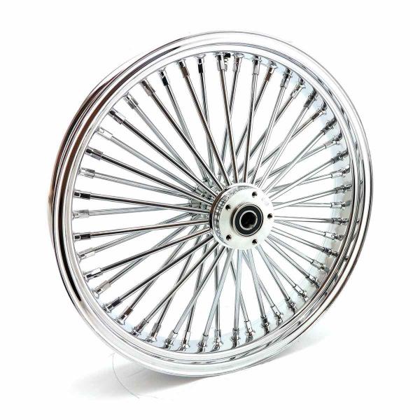 MCS radial 48 fat spoke front wheel 3.50 x 21 SF chrome – 04-05 FXDWG