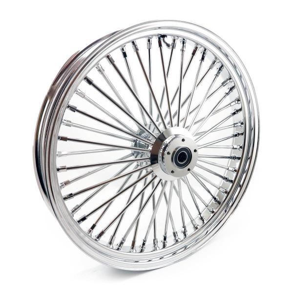 MCS-Radialspeichen-Vorderrad mit 48 Fat Spoke, 3.50 x 23, DF, verchromt – Custom-Anwendungen