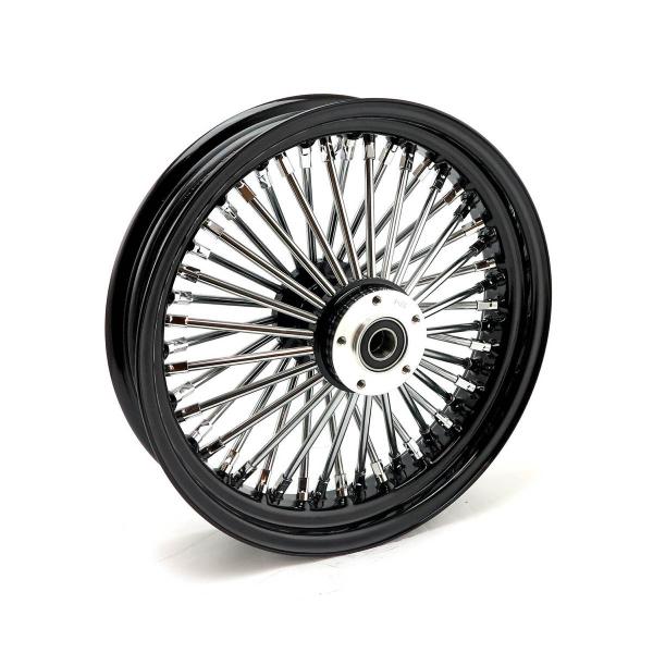 MCS radial 48 fat spoke front wheel 3.50 x 16 SF black – 04-05 FXDWG