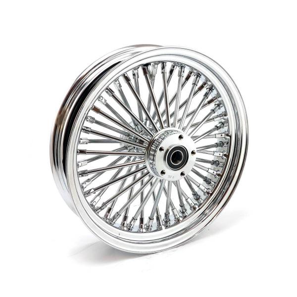 MCS-Radialspeichen-Hinterrad mit 48 Fat Spoke, 3.50 x 16, verchromt – 06-07 Dyna; 02-07 FLT/Touring; 05-07 XL Sportster (NU)