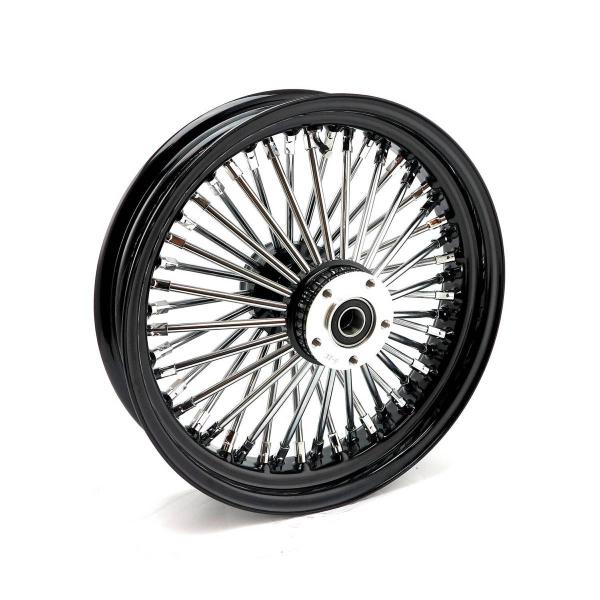 MCS-Radialspeichen-Hinterrad mit 48 Fat Spoke, 3.50 x 16, schwarz – 06-07 Dyna; 02-07 FLT/Touring; 05-07 XL Sportster (NU)