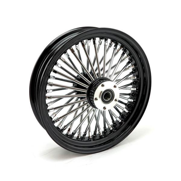 MCS-Radialspeichen-Hinterrad mit 48 Fat Spoke, 3.50 x 16, schwarz – 06-07 Dyna; 02-07 FLT/Touring; 05-07 XL Sportster (NU)