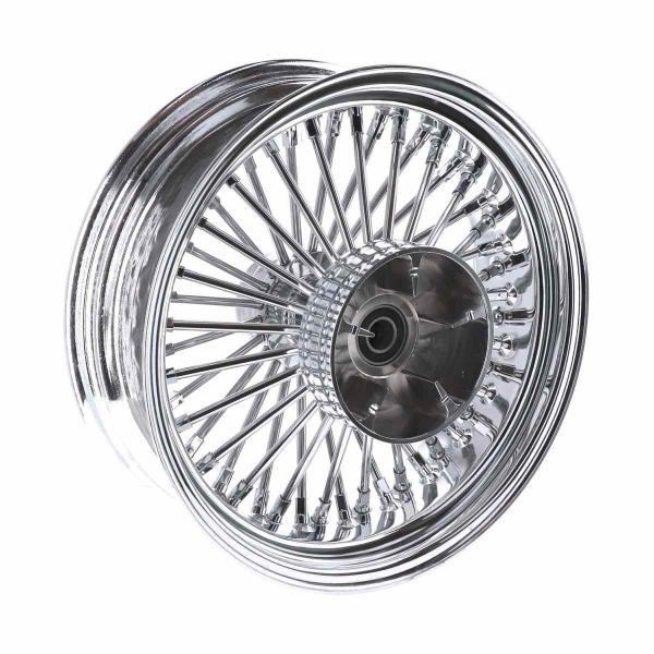 MCS-Radialspeichen-Hinterrad mit 48 Fat Spoke, 5.50 x 16, verchromt – 08-26 FLT/Touring nur für Custom-Anwendungen (siehe Hinweis)