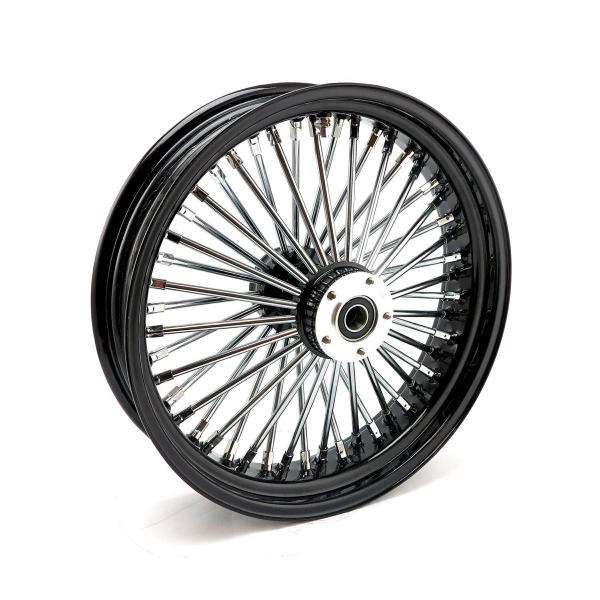 MCS-Radialspeichen-Hinterrad mit 48 Fat Spoke, 4.25 x 18, schwarz – 06-07 Dyna (NU)