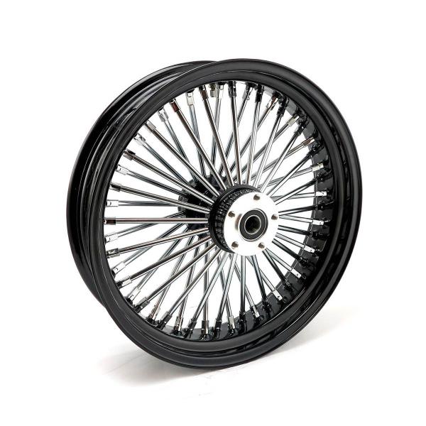 MCS-Radialspeichen-Hinterrad mit 48 Fat Spoke, 4.25 x 18, schwarz – 06-07 Dyna (NU)