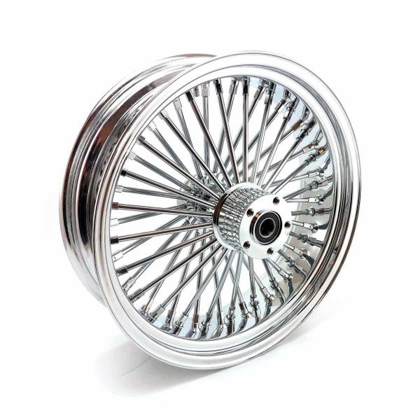 MCS-Radialspeichen-Hinterrad mit 48 Fat Spoke, 5.50 x 18, verchromt – 02-07 FLT/Touring; 02-06 V-Rod (NU)