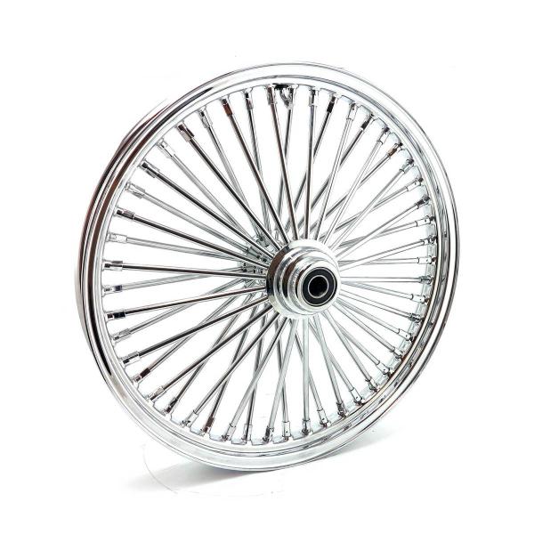 MCS radial 48 fat spoke front wheel 2.15 x 21 SF chrome – 04-05 FXDWG