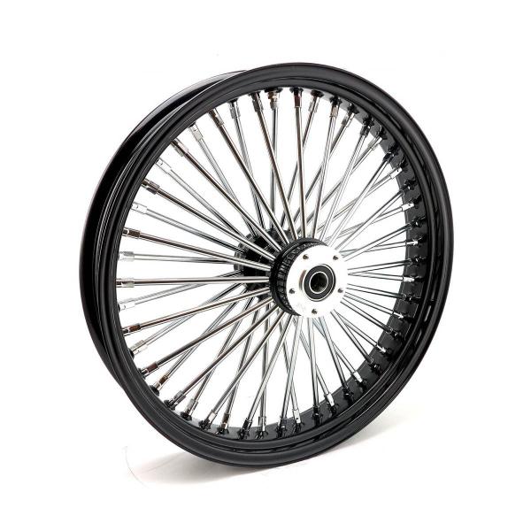 MCS-Radialspeichen-Vorderrad mit 48 Fat Spoke, 3.50 x 21, DF, schwarz – 00-07 FLT/Touring (NU)