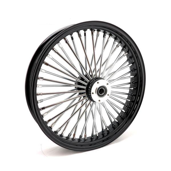 MCS-Radialspeichen-Vorderrad mit 48 Fat Spoke, 3.50 x 21, DF, schwarz – 00-07 FLT/Touring (NU)