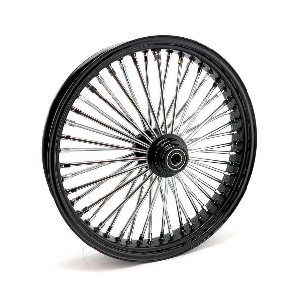 MCS radial 48 fat spoke front wheel 3.50 x 21 SF black – 04-05 FXDWG