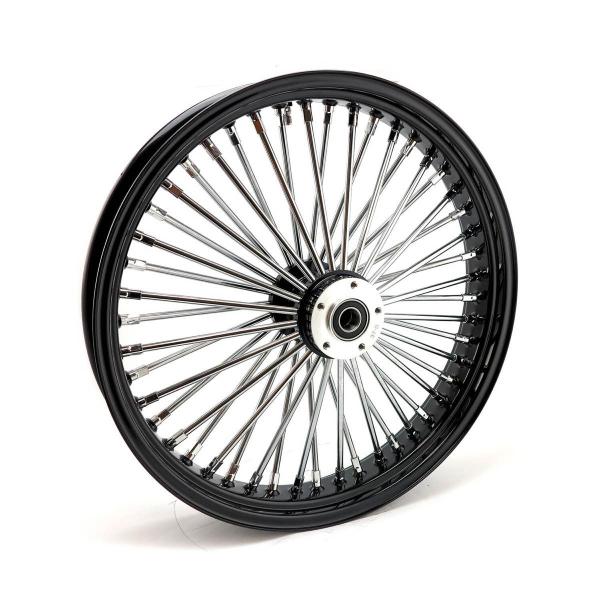 MCS radial 48 fat spoke front wheel 3.50 x 21 SF black – 04-05 FXDWG