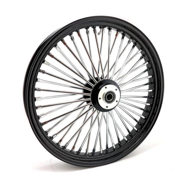 MCS radial 48 fat spoke front wheel 3.50 x 23 SF black – 04-05 FXDWG