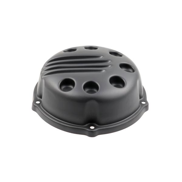 Cult-Werk Luftfilter Abdeckung. Slotted, paintable finish – 18-24 Softail with 107" engine with round OEM air cleaner (NU)