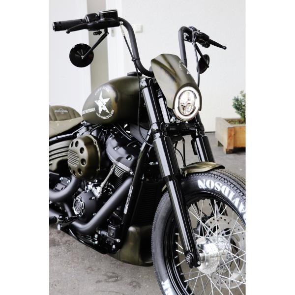 Cult-Werk Scheinwerfermaske Custom. mattschwarz – 18-26 Softail: 18-20 (NU) FXBB Street Bob 107; 25-26 FXBB; 21-24 (NU) FXBBS Street Bob 114; 20-24 (NU) FXST Standard 107
