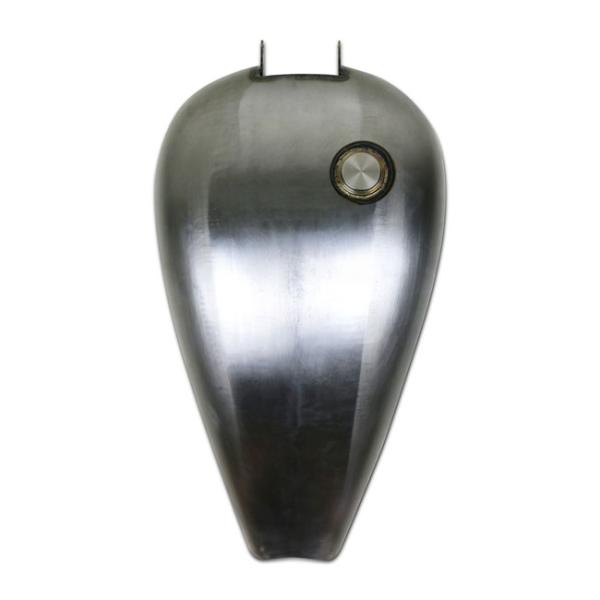Kodlin, Stretched 'Breakout' Softail Gas Tank - Tank für Harley-Davidson® 18–24 Softail mit kundenspezifischem kürzerem Sitz (bei einigen Modellen ist eine Neuverlegung des Armaturenbretts/der Instrumente erforderlich)
