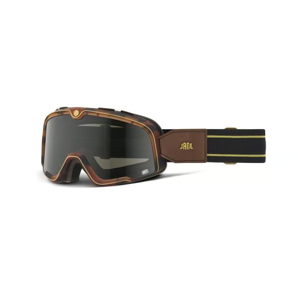 100% Barstow Motorradbrille Jane Motorcycles, verspiegelt, True-Gold-Glas