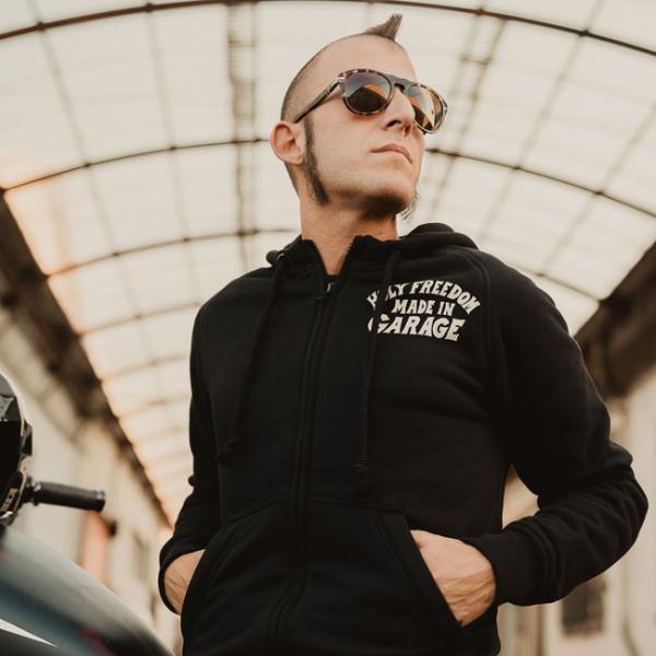 Holy Freedom Japan Dream Zip Hoodie Jacket Black