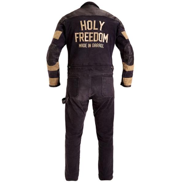 Holy Freedom Tutonero Overall Schwarz/Weiß - elastischer Baumwolltwill