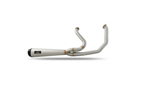 Malparidos  2-1 exhaust system in Stainless Steel with a brushed 'Works  - für Harley Davidson M8 Softail - 18-24 M8 Softail up to 117" (excl. Fatboy, Breakout) (NU) EURO4 Euro5 Auspuffanlage ECE-Typgenehmigung