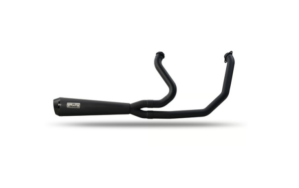 Malparidos  2-1 exhaust system in Stainless Steel Matte black Cerakote finish - für Harley Davidson 18-24 M8 Softail up to 117" (excl. Fatboy, Breakout) (NU) Euro 4/5 Auspuffanlage ECE-Typgenehmigung