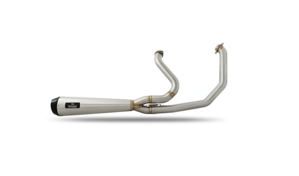 Malparidos  2-1 exhaust system in Stainless steel with a brushed 'Works' finish - für Harley Davidson 86-99 Evo Softail; 88-94 FXR models (NU) Euro 0/1/2 Auspuffanlage ECE-Typgenehmigung