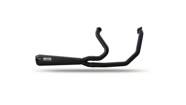 Malparidos  2-1 exhaust system in stainless steel with a matte black Cerakote - für Harley Davidson 86-99 Evo Softail; 88-94 FXR models (NU) Euro 0/1/2 Auspuffanlage ECE-Typgenehmigung