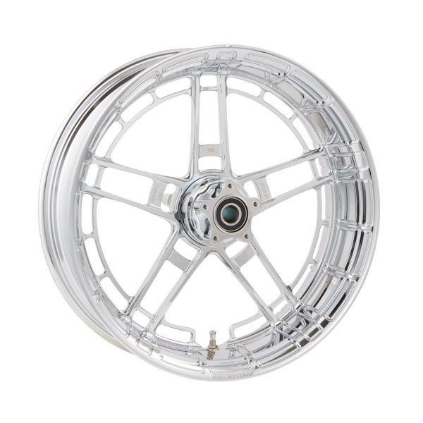 Arlen Ness, Flatline-Felge 18 x 5.5 Zoll, verchromt – Universell passend. Das modellspezifische Arlen-Ness-Nabenkit muss für ein vollständiges Rad separat bestellt werden.