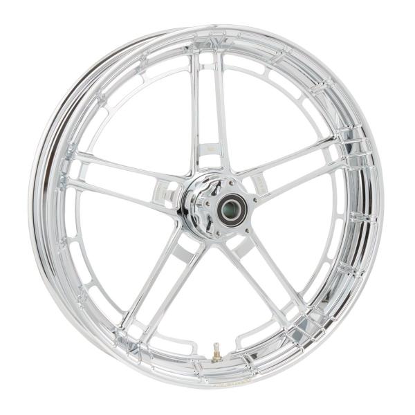Arlen Ness, Flatline-Felge 19 x 3.25 Zoll, verchromt – Universell passend. Das modellspezifische Arlen-Ness-Nabenkit muss für ein vollständiges Rad separat bestellt werden.