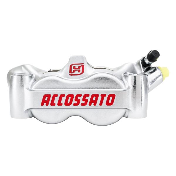 Accossato,100mm Monoblock radial brake caliper right. silber