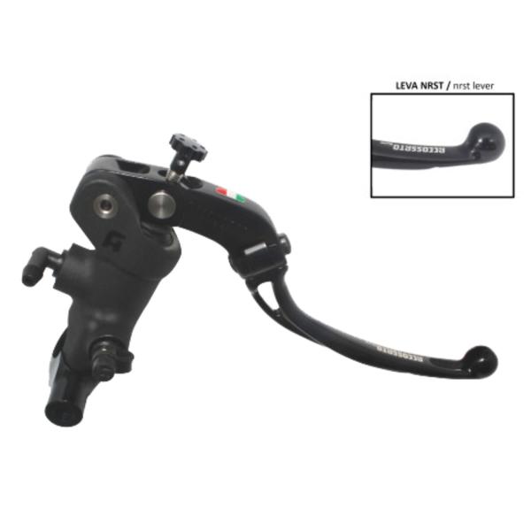 Accossato, radial brake master cyl. Short lever NRST. schwarz