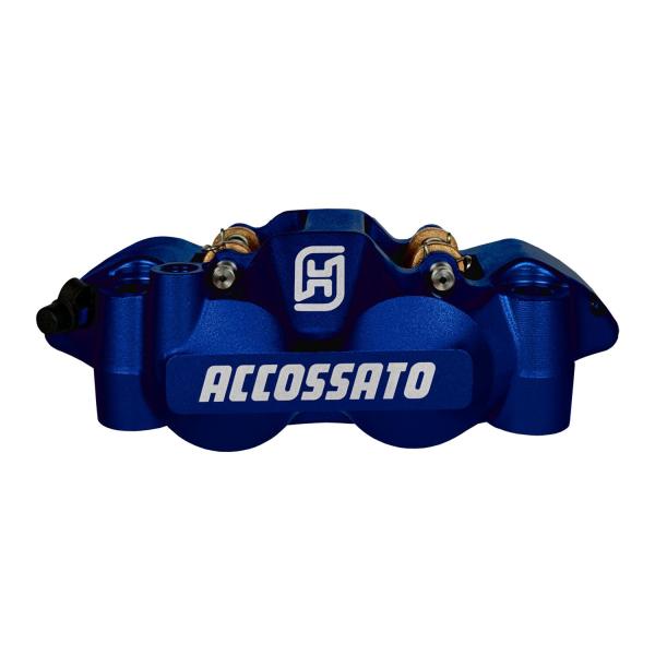 Accossato, 108mm Monoblock radial brake caliper right. blau