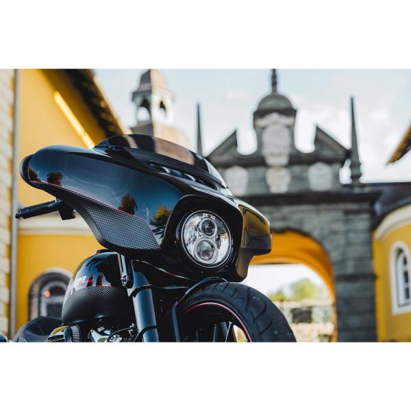 Cult-Werk ''Clean Style'' vorne LED turn signals. glänzend schwarz – 14-26 FLHX Street Glide