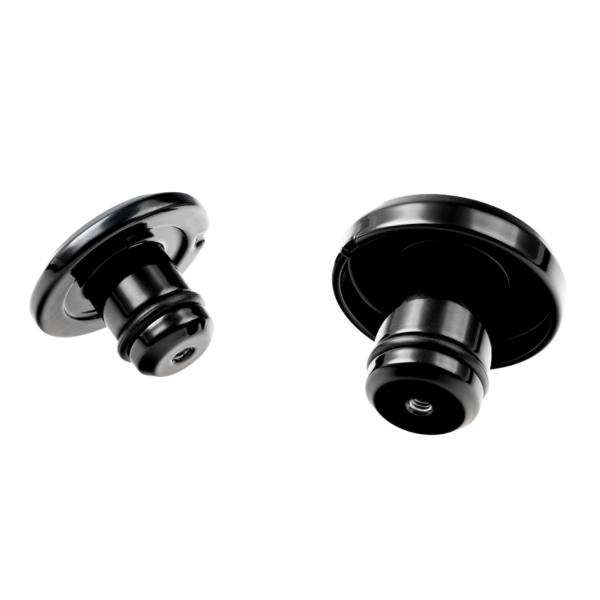 Cult-Werk vorne axle Abdeckung set. glänzend schwarz. Logo – 23-25 FLTRXSE; 24-26 FLTRXSTSE; 24-26 FLTRX; 2026 FLTRXL; 23-26 FLHXSE; 2026 FLXSTSE; 2026 FLHXLSE; 2026 FLHXL; 24-26 FLHX; 2025 FLHXU