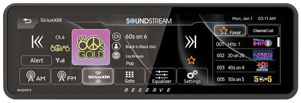 Soundstream WHD.9813 Head Unit Passend für Touring-Modelle (1998–2013) und Trikes (2009–2013)