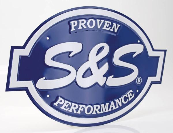 S&S LOGO METALLSCHILD - S&S CYCLE